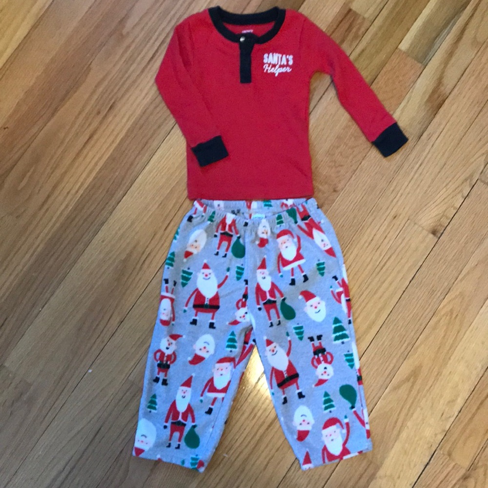Carter’s Santa’s Helper pajamas- 18 months